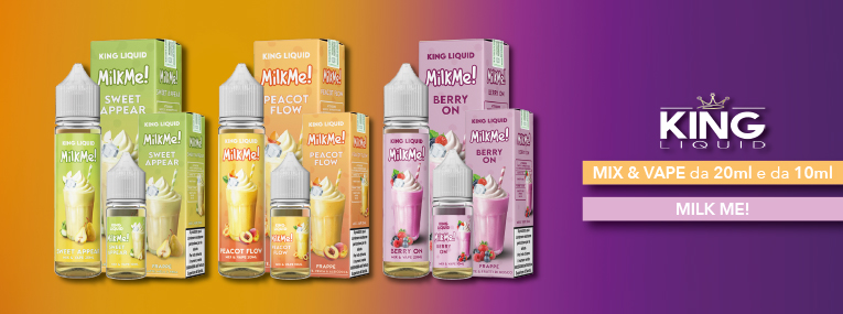 New Milk Me! Mix and Vape 20ml e 10ml King Liquid